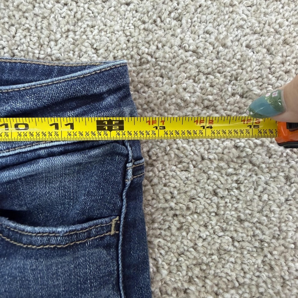 American Eagle Outfitters Hi-Rise Jegging Jeans Womens 0 Short Distressed Blue - Picture 5 of 9